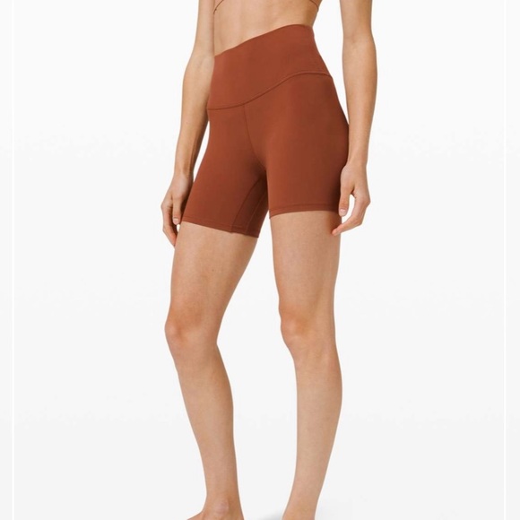 lululemon athletica align short 6” Dark Terracotta size 16 - Picture 4 of 15